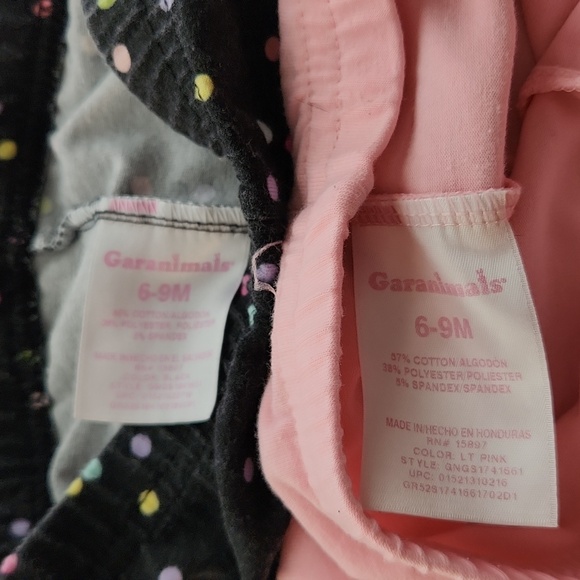 Garanimals Gray Polka Dot and Pink Leggings Set - Picture 2 of 2